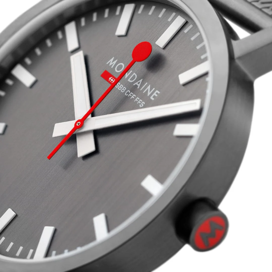 Classic, Brushed Steel, 40 mm, Anthracite Stainless Steel Watch - Image 3