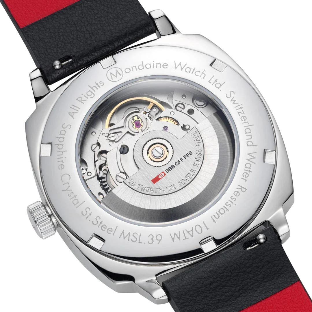 Cushion Automatic, 39 mm, Black Vegan Leather - Image 8