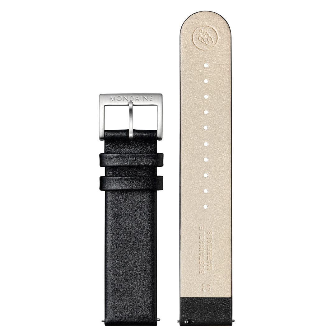 NEO, Brushed Steel, 41 mm, Black Vegan Grape Leather - Image 8