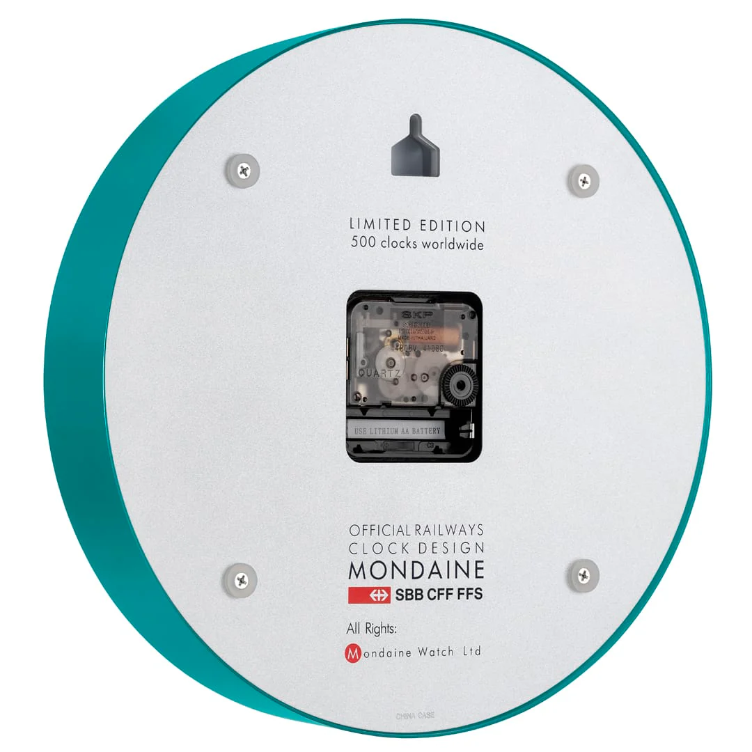 Wall Clock, 25 cm, Transformative Teal, Limited Edition - Image 3